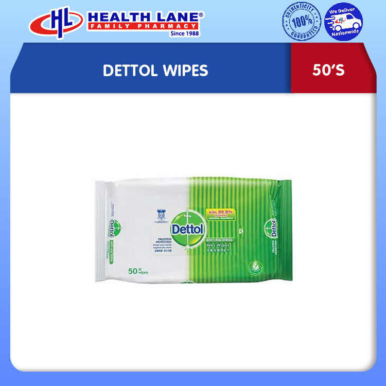 DETTOL TISSUE LEMBAP (50'S)